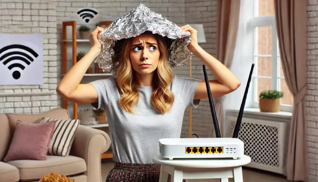 please don't cover your router with tinfoil